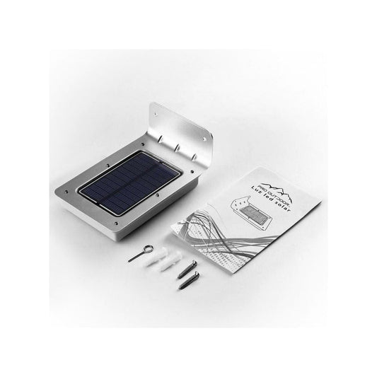 Aplique Luz Led Solar Con Sensor De Mov