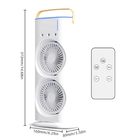 Ventilador Doble Con Humificador